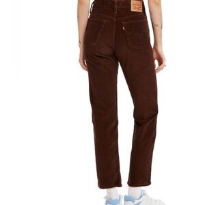 Levi's Women’s Straight-Leg Corduroy Jeans in Brown